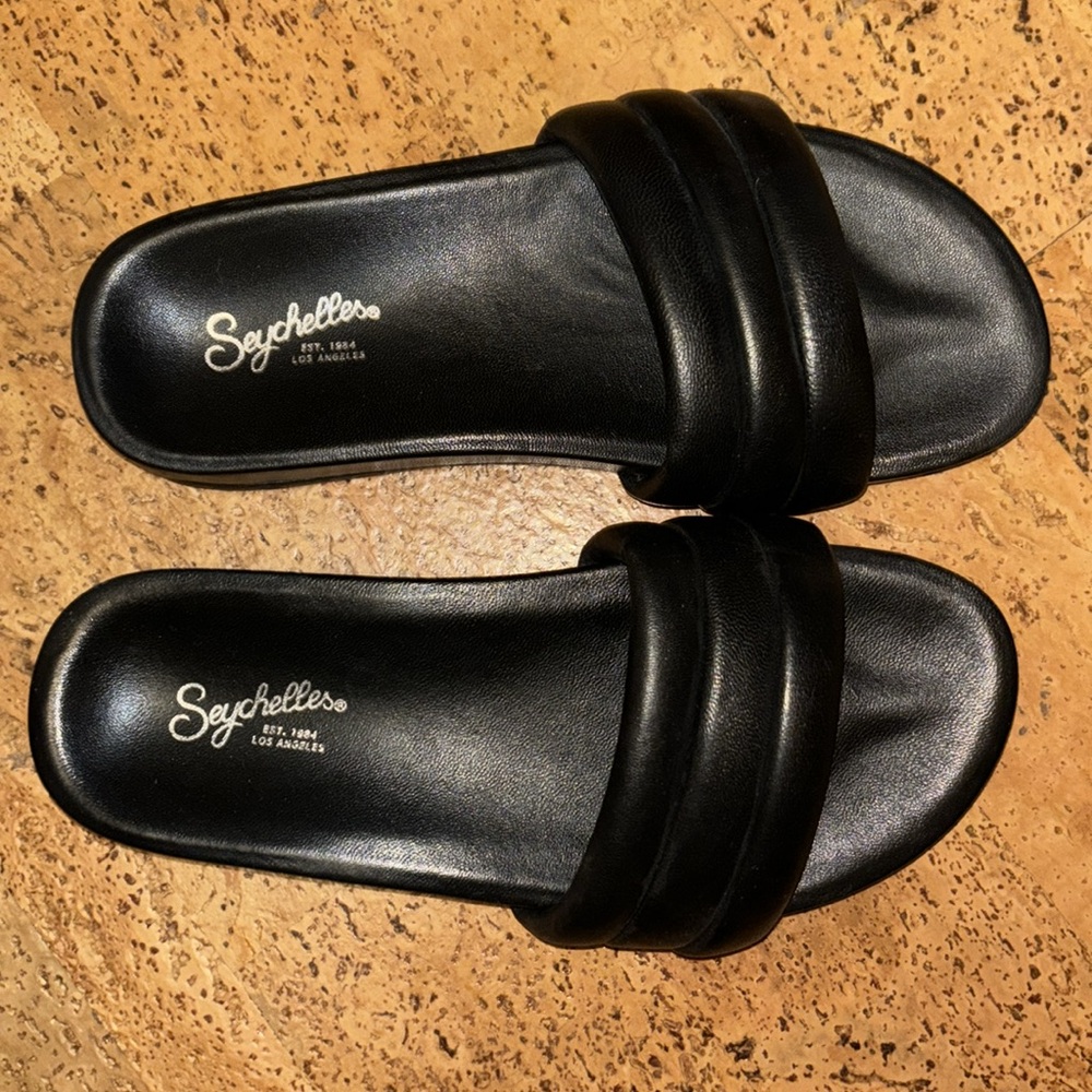 NWOT Leather Seychelles Sandals